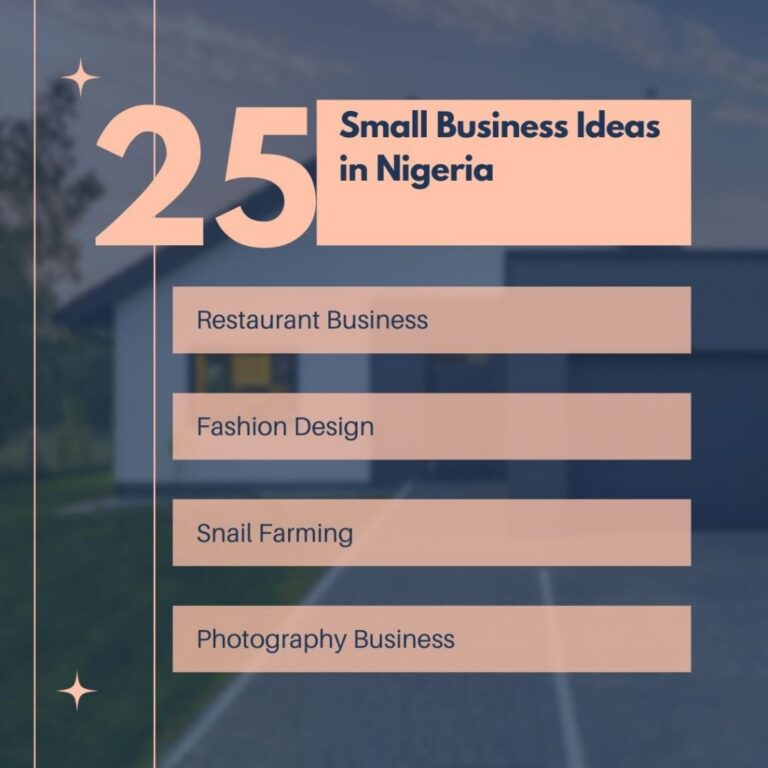 25 Small Business Ideas in Nigeria