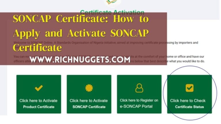 SONCAP Product Certificate: How to Apply and Activate SONCAP Product Certificate